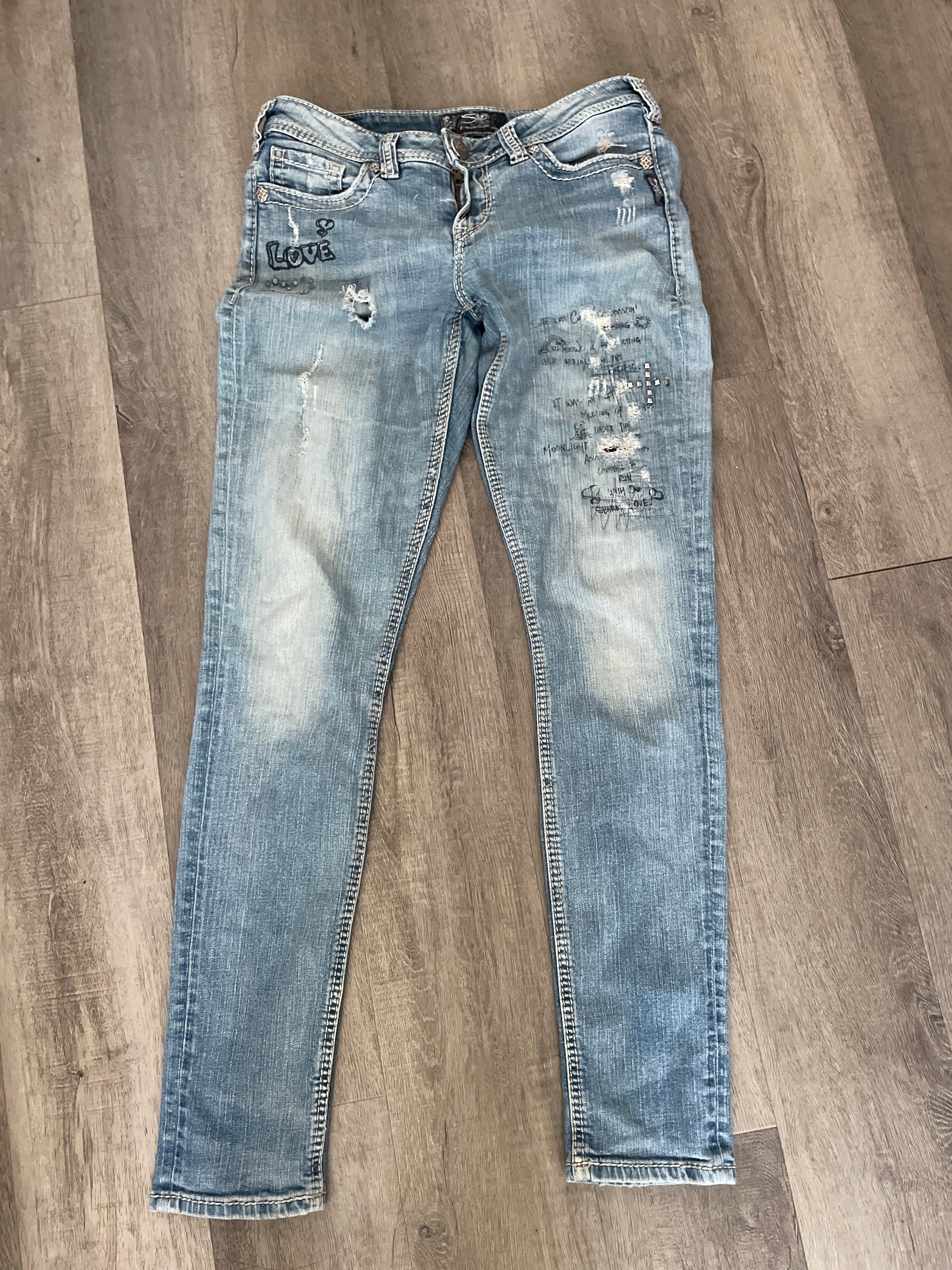 Vintage Silver denim