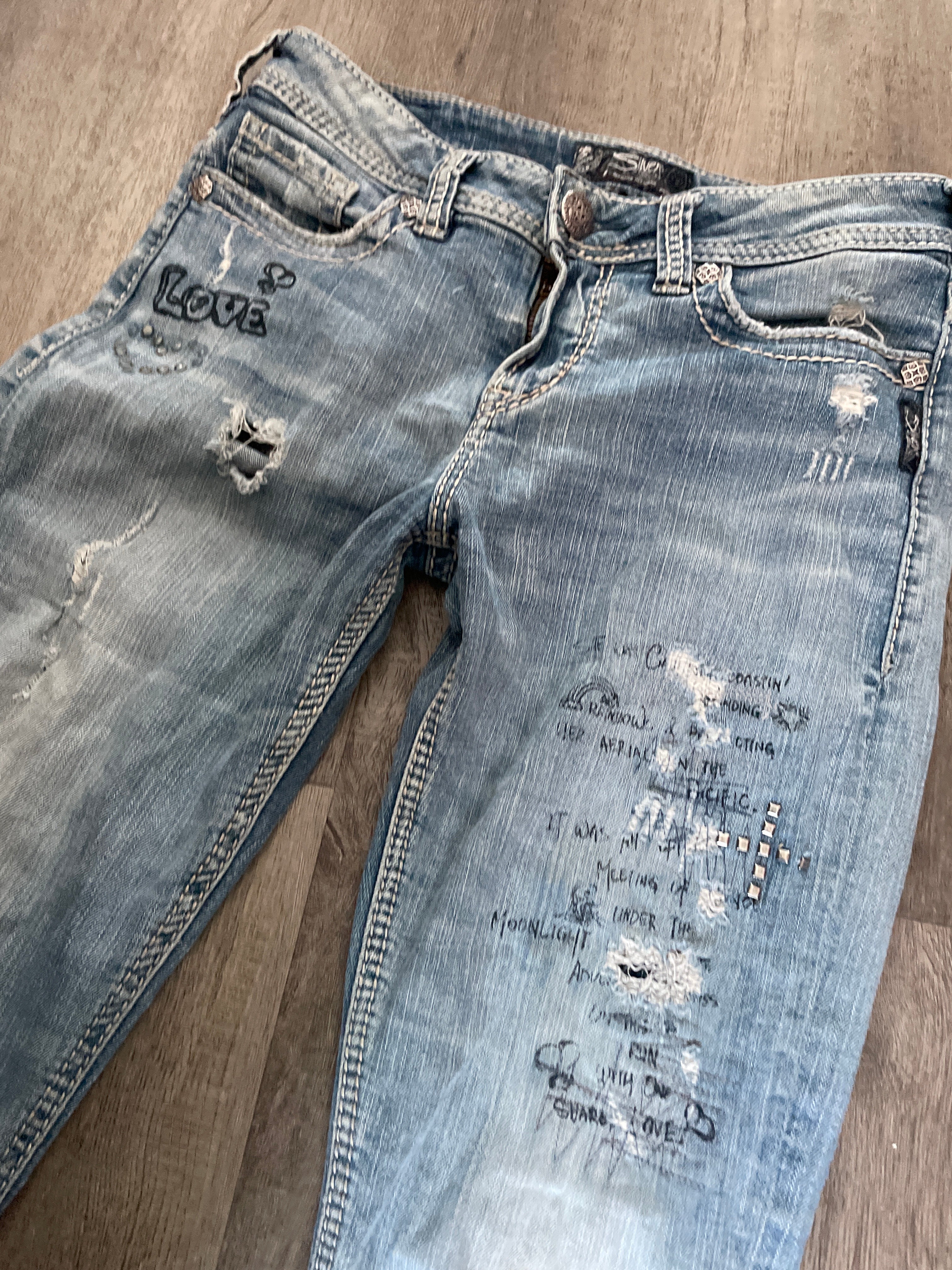 Vintage Silver denim